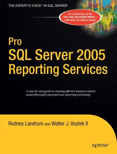 Pro SQL Server 2005 Reporting Services
