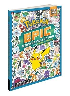 Pokémon Epic Sticker Collection 3rd Edition: From Kanto to Paldea: Over 1,400 Stickers!