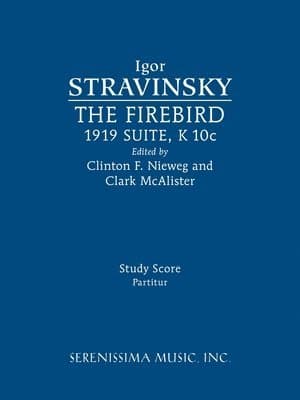 The Firebird, 1919 Suite: Study score