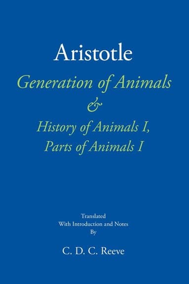 Generation of Animals & History of Animals I, Parts of Animals I
