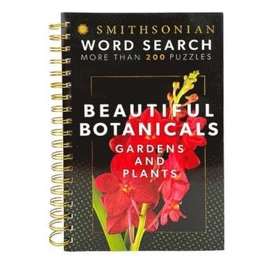 Smithsonian Word Search Beautiful Botanicals Gardens and Plants