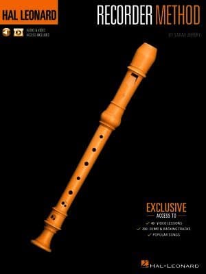 Hal Leonard Recorder Method by Sarah Jeffery - Book with 200+ Audio Demo & Backing Tracks & 40+ Video Lessons Included