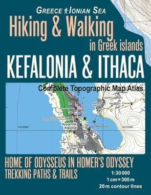 Kefalonia & Ithaca Complete Topographic Map Atlas 1