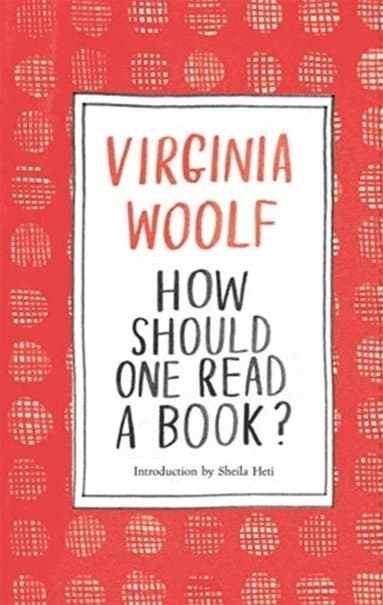 Omslag till boken How Should One Read a Book? av Virginia Woolf