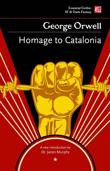 Omslag till boken Homage to Catalonia av George Orwell