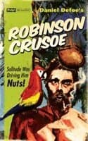 Omslag till boken Robinson Crusoe av Daniel Defoe