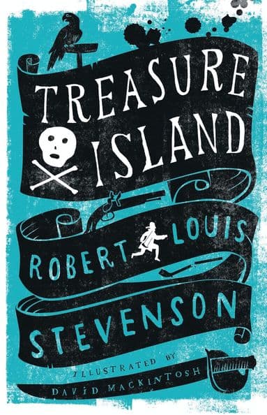 Omslag till boken Treasure Island av Robert Louis Stevenson