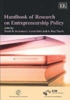 Handbook of Research on Entrepreneurship Policy
