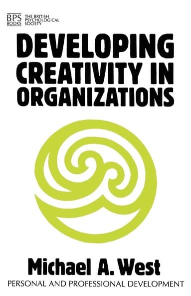 Developing Creativity in Organisations