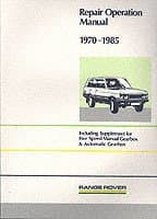 Range Rover Repair Operation Manual 1970-1985