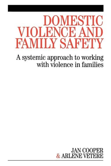 Domestic Violence and Family Safety
