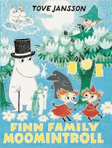 Omslag till boken Finn Family Moomintroll av Tove Jansson