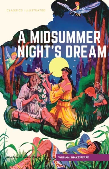 Omslag till boken Midsummer Nights Dream av William Shakespeare