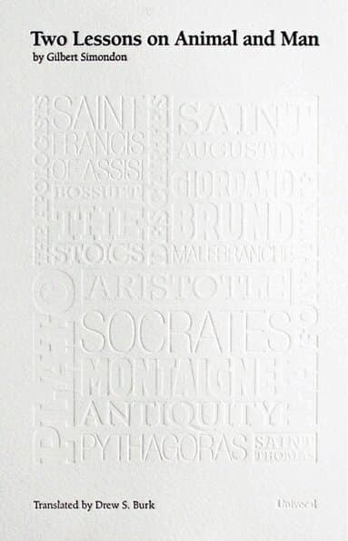 Two Lessons on Animal and Man