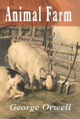 Omslag till boken Animal Farm av George Orwell