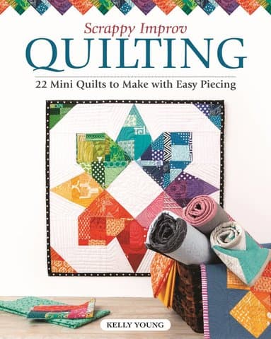 Omslag till boken Scrappy Improv Quilting av Kelly Young