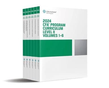 2024 CFA Program Curriculum Level II Box Set, Volumes 1 - 6