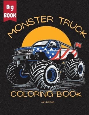 Monster Truck Mania Coloring Book for Kids