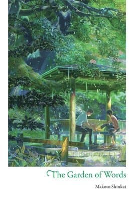 Omslag till boken Garden of Words av Makoto Shinkai