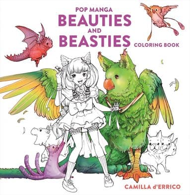 Pop Manga Beauties and Beasties Coloring Book