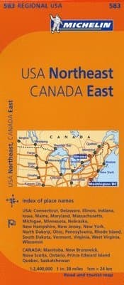 Northeastern USA, Eastern Canada - Michelin Regional Map 583