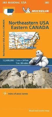 Omslag till boken Northeastern USA, Eastern Canada - Michelin Regional Map 583 av Michelin