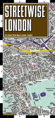 Streetwise London Map - Laminated City Center Street Map of London, England
