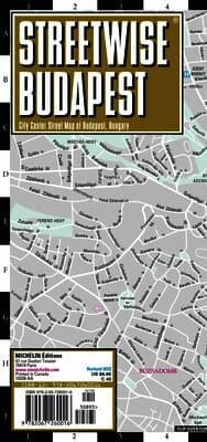 Streetwise Budapest Map - Laminated City Center Street Map of Budapest, Hungary