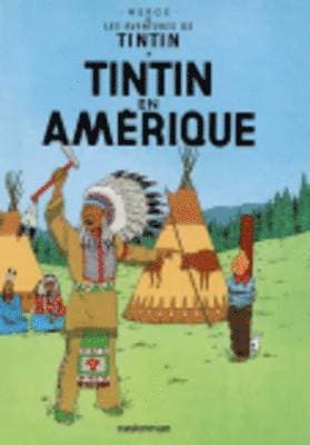 Omslag till boken Tintin en Amerique av Herge
