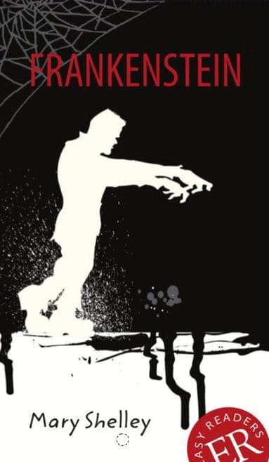 Omslag till boken Frankenstein av Mary Shelley