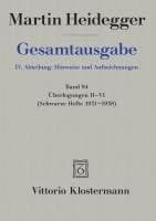 Gesamtausgabe. 4 Abteilungen / Überlegungen II-VI