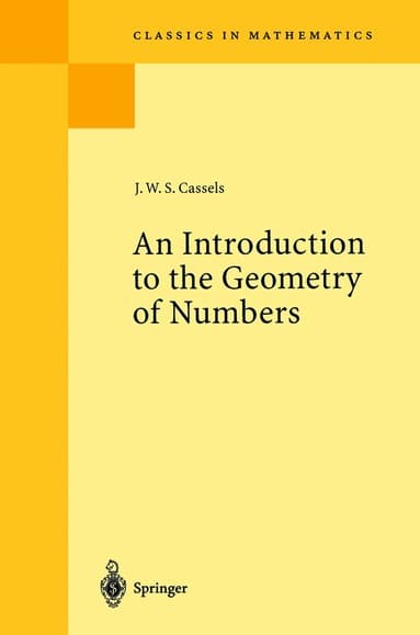 Introduction to the Geometry of Numbers