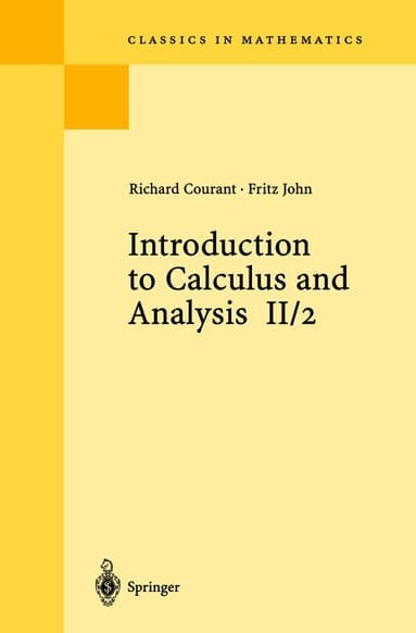 Introduction to Calculus and Analysis II/2