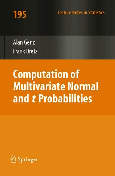 Computation of Multivariate Normal and t Probabilities