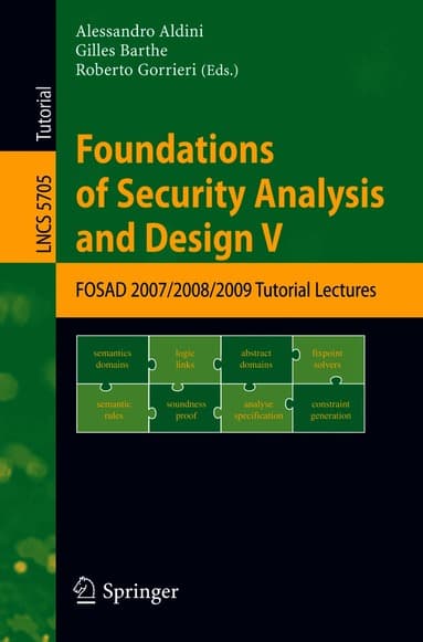 Foundations of Security Analysis and Design V