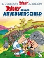 Omslag till boken Asterix in German av Rene Goscinny