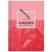 Adressbuch mit Geburtstagskalender | Kontaktbuch in DIN A5| Telefonregister & Adressbuch mit Telefonnummer, Adresse, E-Mail | Telefonbuch rosa