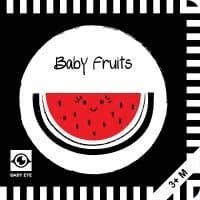 Baby Fruits: Kontrastbuch für Babys mit Öffnungen · kontrastreiche Bilder angepasst an Babyaugen · Schwarz Weiß Primärfarben Buch für Neugeborene ·...