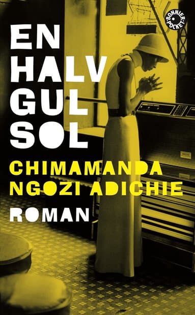 Omslag till boken En halv gul sol av Chimamanda Ngozi Adichie