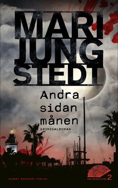 Omslag till boken Andra sidan månen av Mari Jungstedt