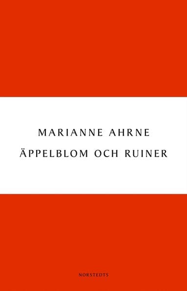 Omslag till boken Äppelblom och ruiner av Marianne Ahrne