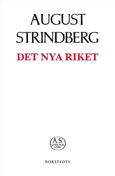 Omslag till boken Det nya riket av August Strindberg