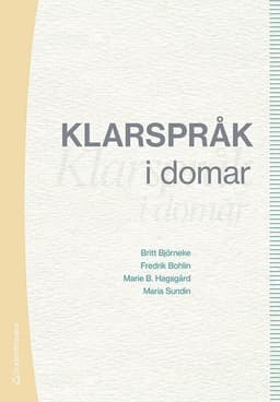 Klarspråk i domar