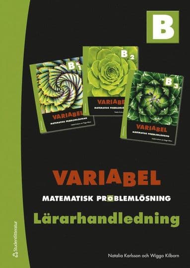 Variabel B Lärarpaket - Tryckt bok + Digital lärarlicens 36 mån - Matematisk problemlösning