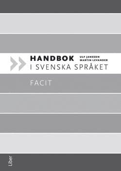 Handbok i svenska språket Facit