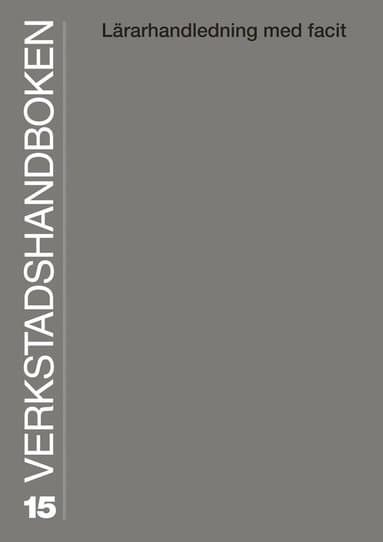 Verkstadshandboken lärarhandledning