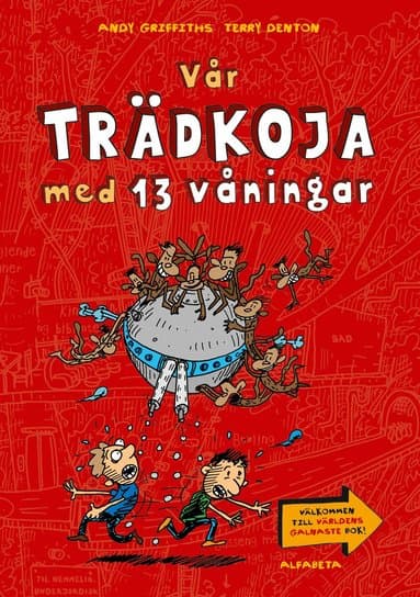 Omslag till boken Vår trädkoja med 13 våningar av Andy Griffiths