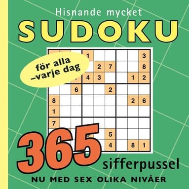 Omslag till boken Hisnande mycket sudoku av Bokförlaget Semic
