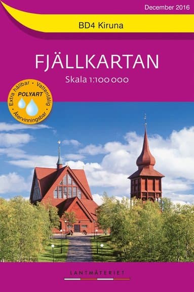 BD4 Kiruna Fjällkartan : Skala 1:100000