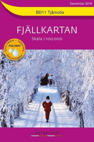 BD11 Tjåmotis Fjällkartan : Skala 1:100000
